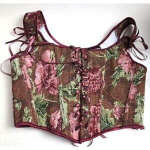 Scarlett Darkness Women’s Size 6 Renaissance Tapestry Floral Lace up Corset Fair
